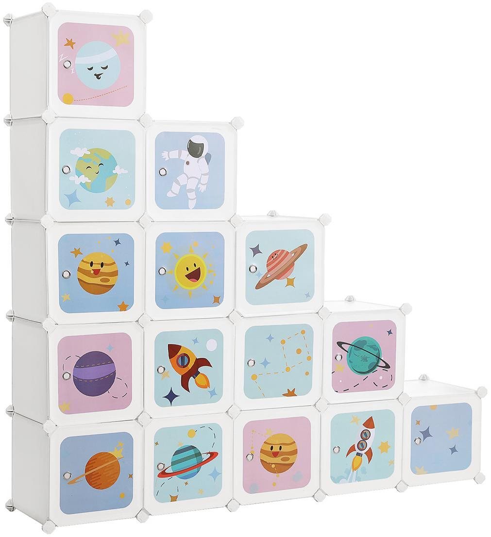 Songmics, Játékszervező 15 doboz, univerzum 123 x 31 x 123 cm...