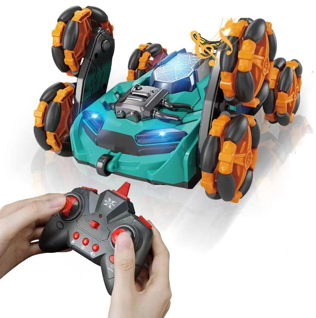 QST RC auto Stunt car QST2021, zelené RC auto