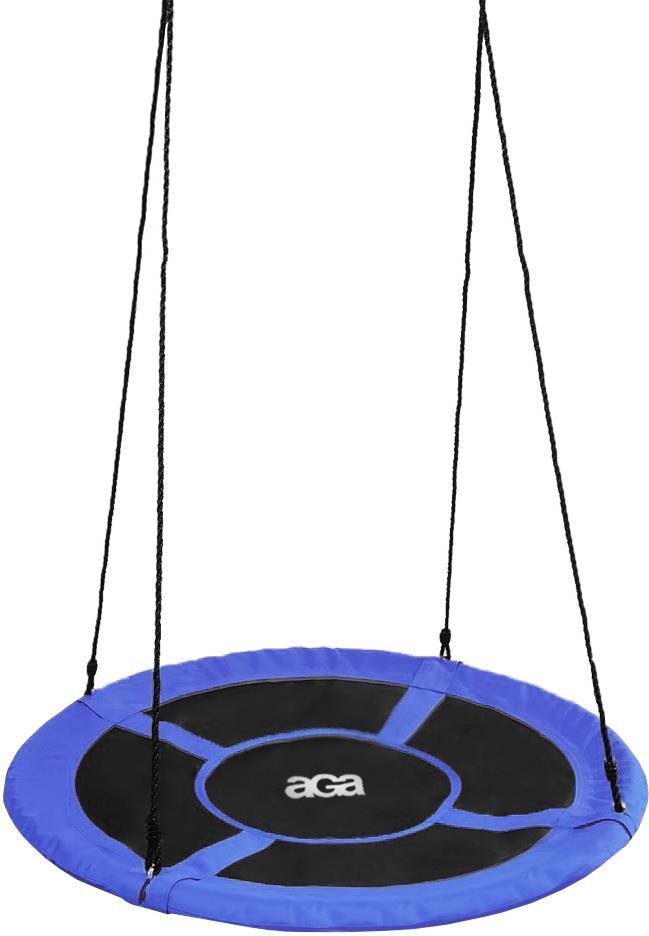 Aga Závesný hojdací kruh 110 cm modrý Hojdačka