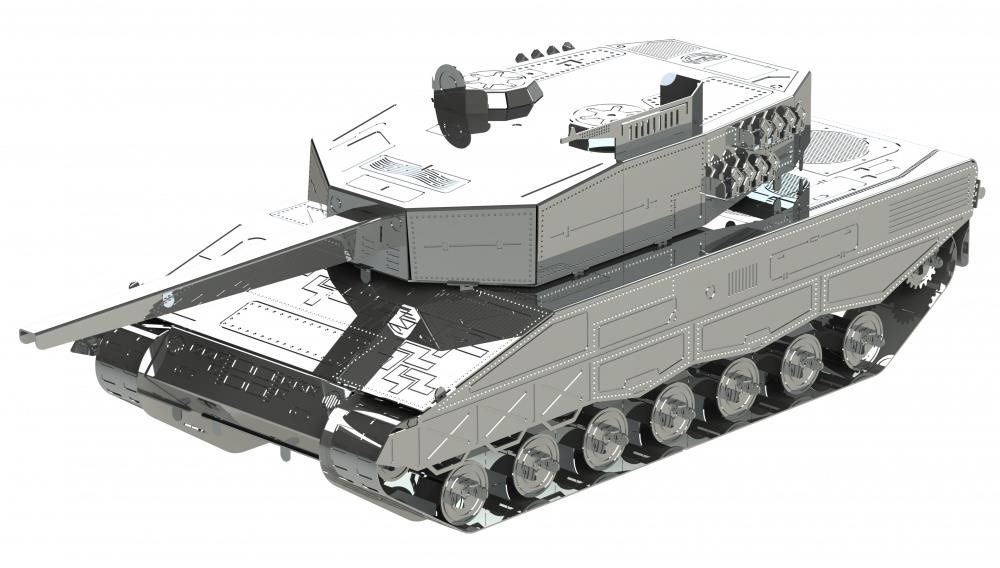 Metal Time Luxusná oceľová stavebnica Leopard 2 Stavebnica