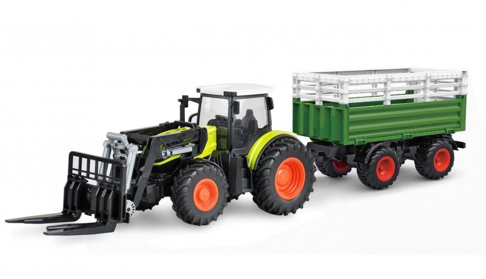 Amewi RC Traktor čelný nakladač s XL príslušenstvom, svetlá, zvuk,...