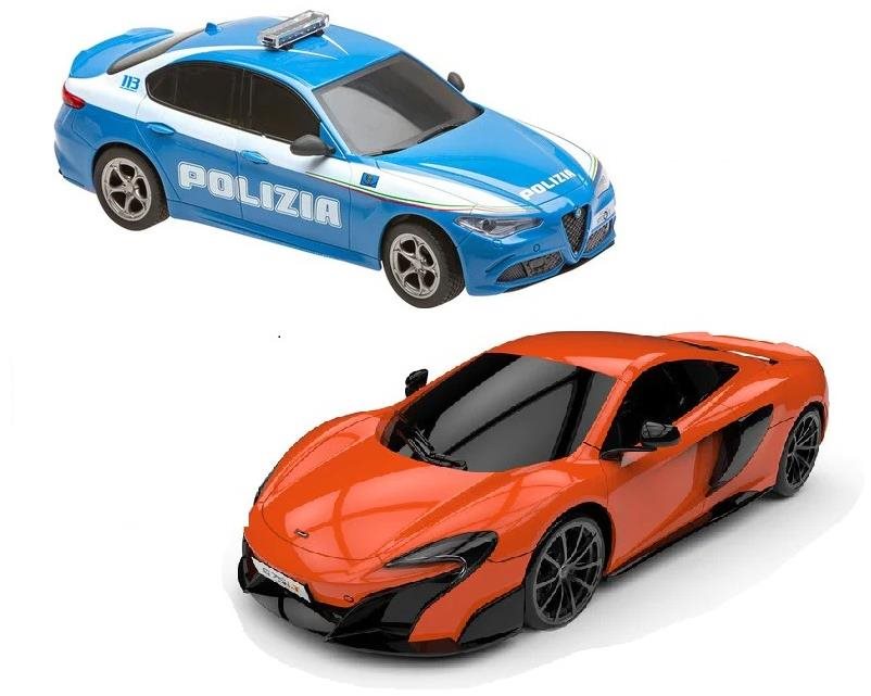 Re.el Toys sada RC áut Alfa Romeo Qiulia Q Polizia a McLaren 675LT,...