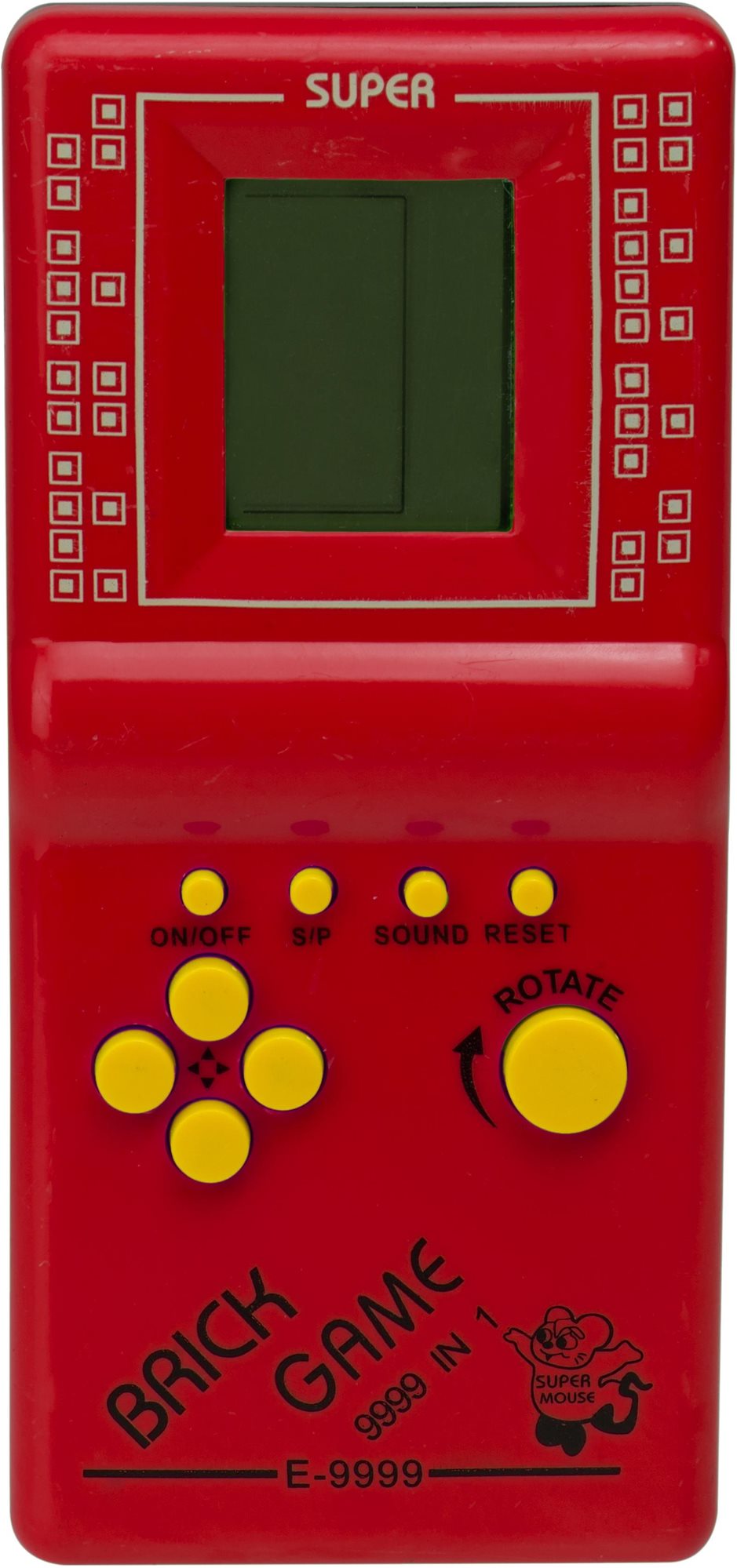 Aga Digitálna hra Brick Game Tetris, červená Herná konzola