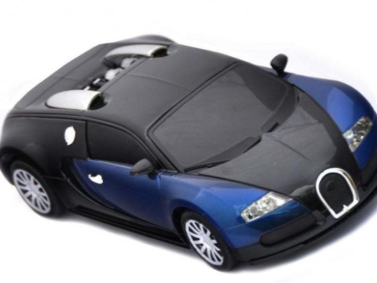 RC licencia auta Bugatti Veyron 1:24 modrá RC auto