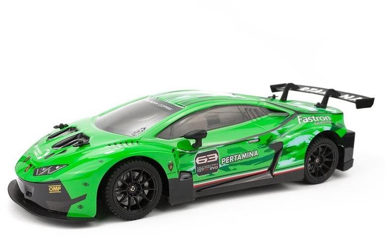 Siva RC auto Lamborghini Huracán GT3 1:12 zelené RC auto
