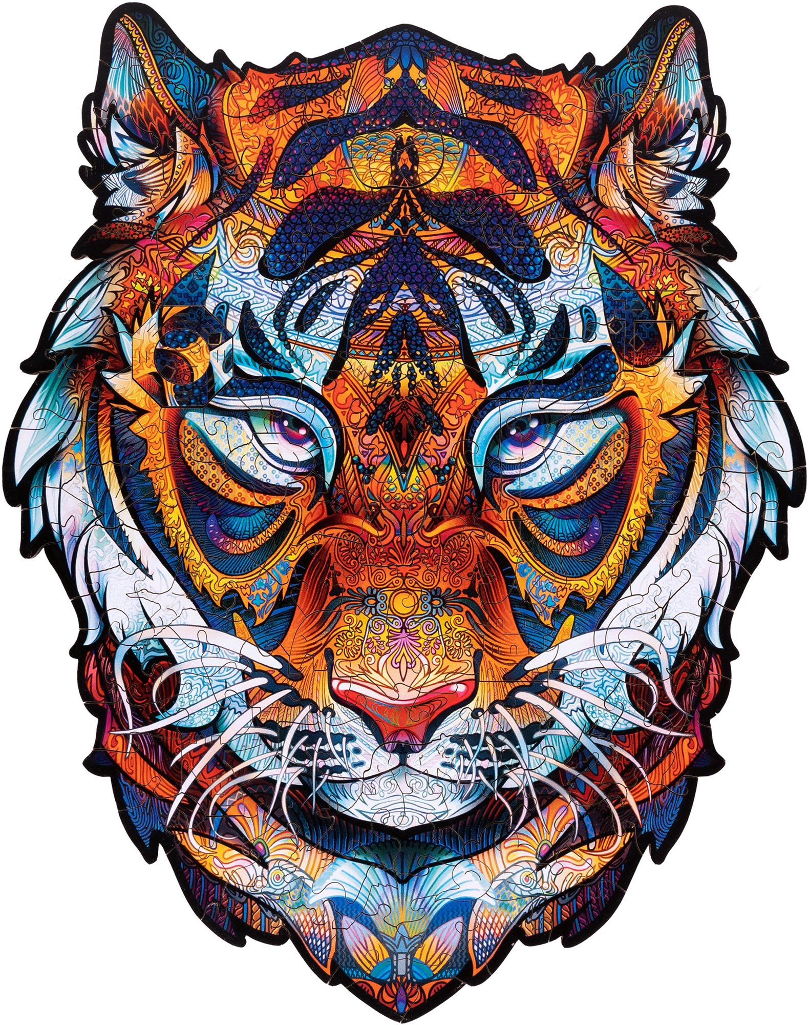 Woodlika – Drevené puzzle českej výroby: Mocný Tiger Drevené puzzle