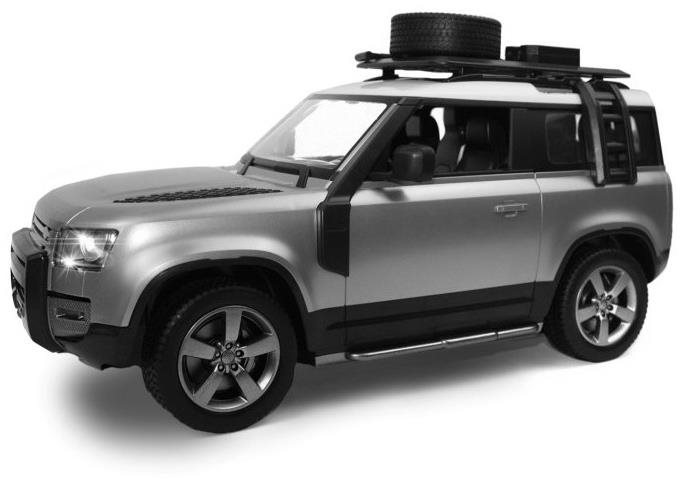 Siva Land Rover Defender 90 4WD RTR strieborná metalíza RC auto