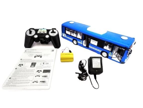 Ata Mestský autobus s otváracími dverami 33cm modrý RC auto