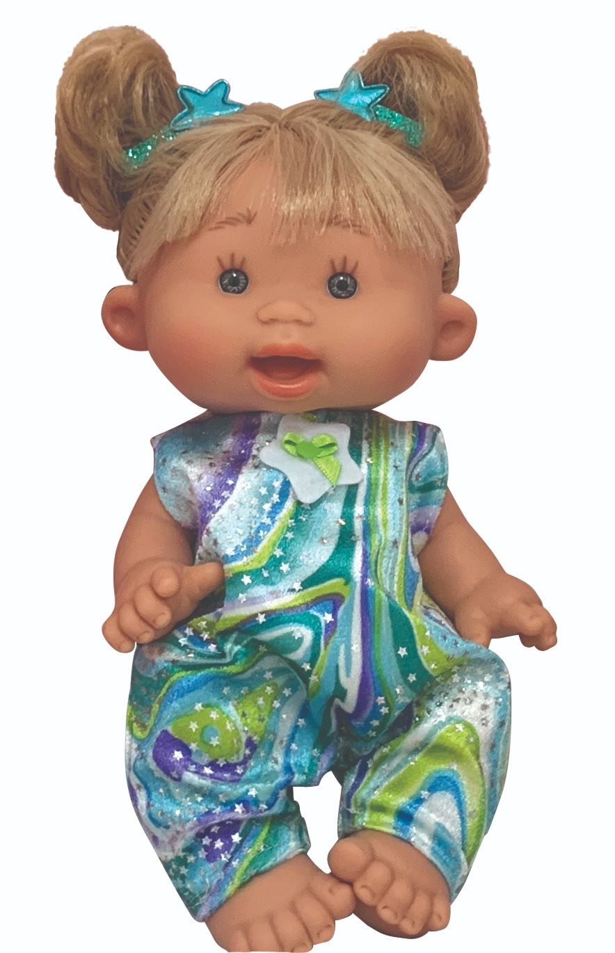 Marina & Pau 902-OK Pepotes Doll Party in Overalls Doll