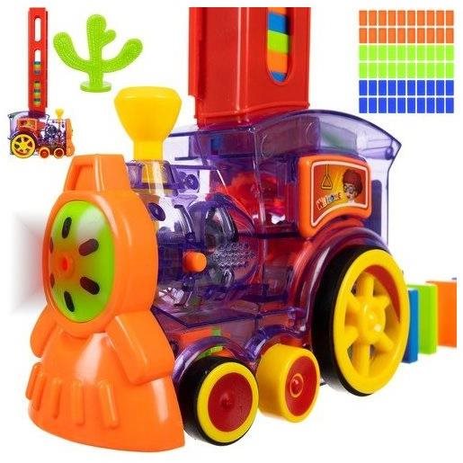 Kruzzel 20561 Stavací domino vláčik color Vláčik