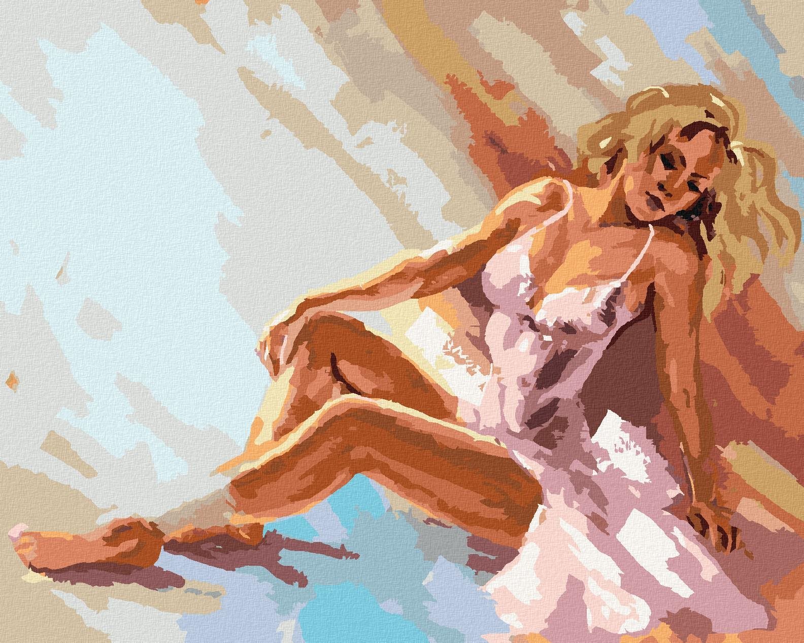 Krásna baletka, 40 × 50 cm, bez rámu a bez napnutia plátna...