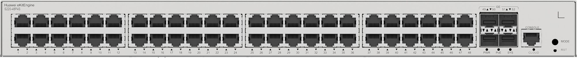 Huawei S220-48P4S, 380 W Switch