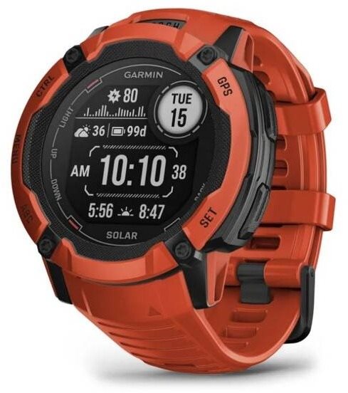 Garmin Instinct 2X Solar piros Okosóra