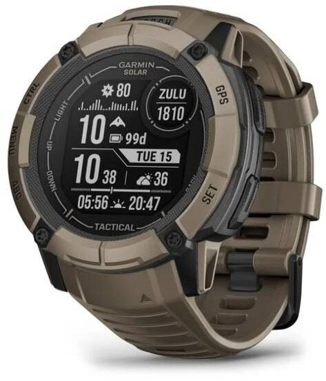 Garmin Instinct 2X Solar Tactical coyote Okosóra