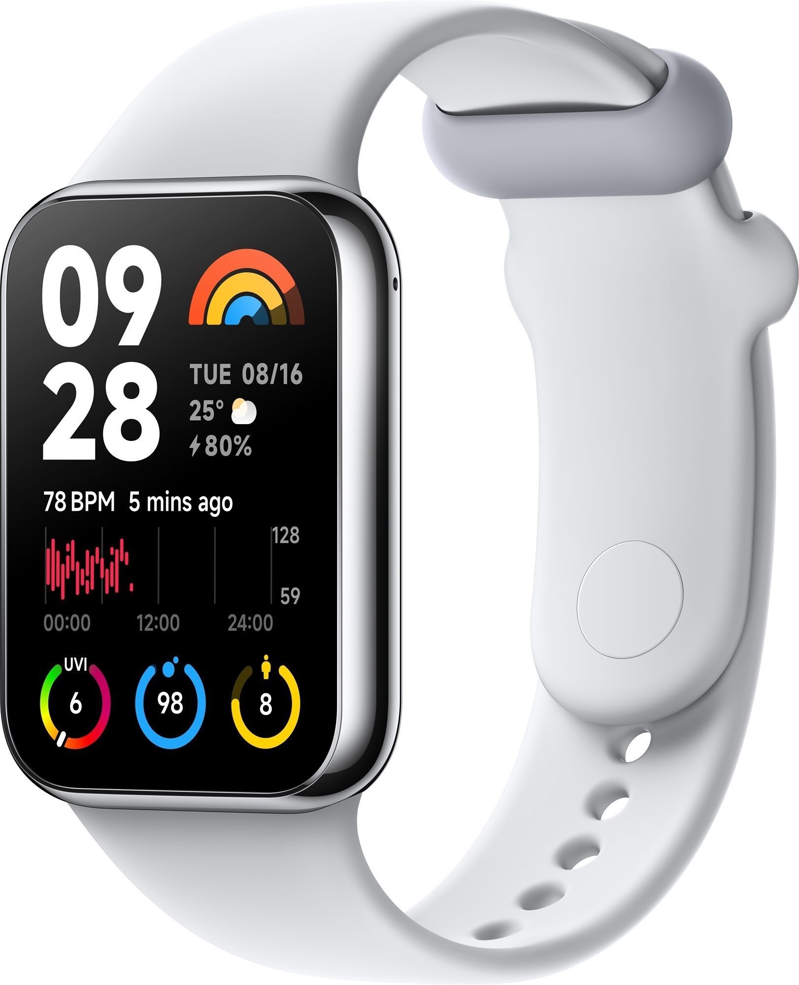 Xiaomi Smart Band 8 Pro, világosszürke Okoskarkötő