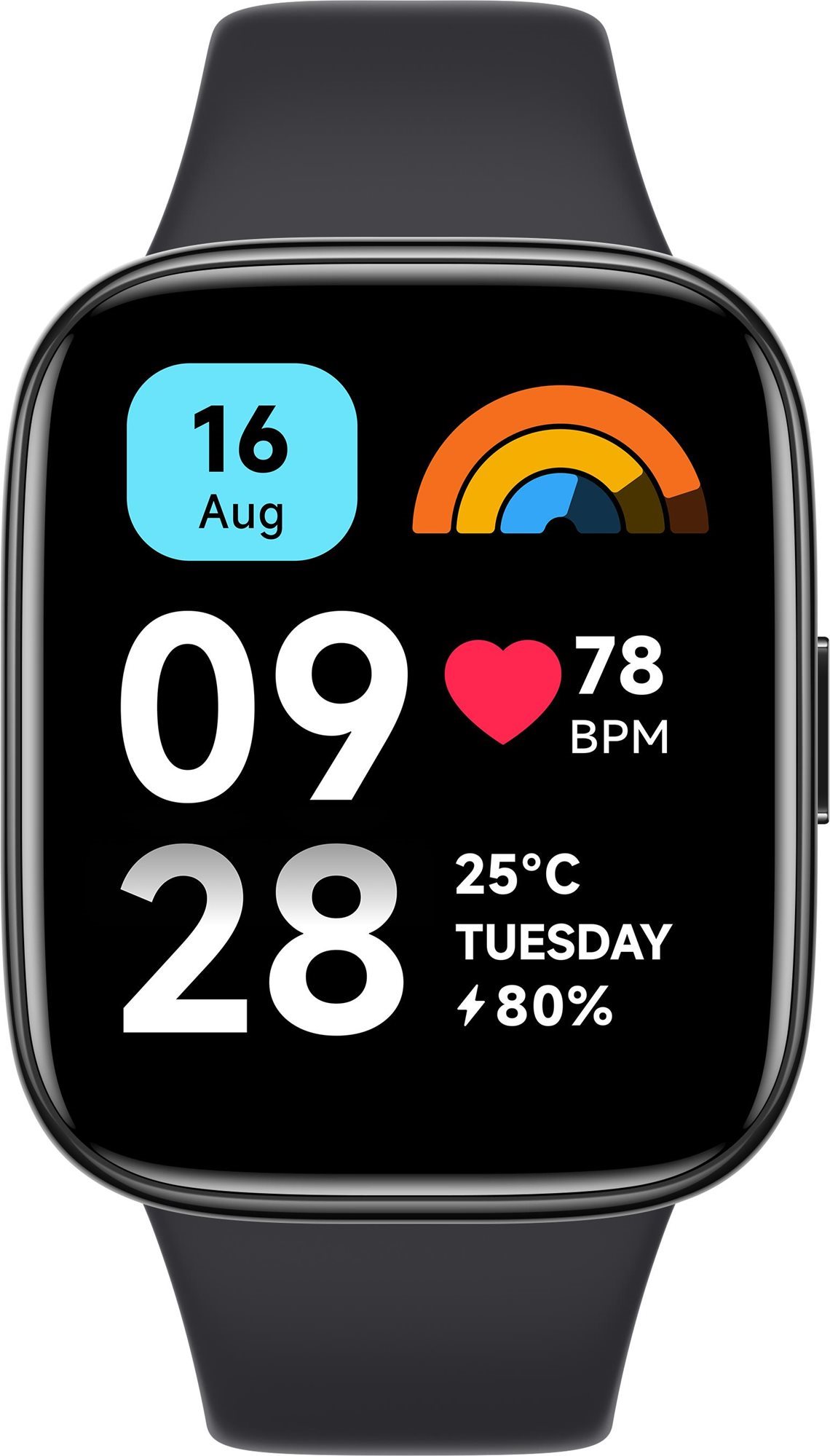 Xiaomi Redmi Watch 3 Active, fekete Okosóra
