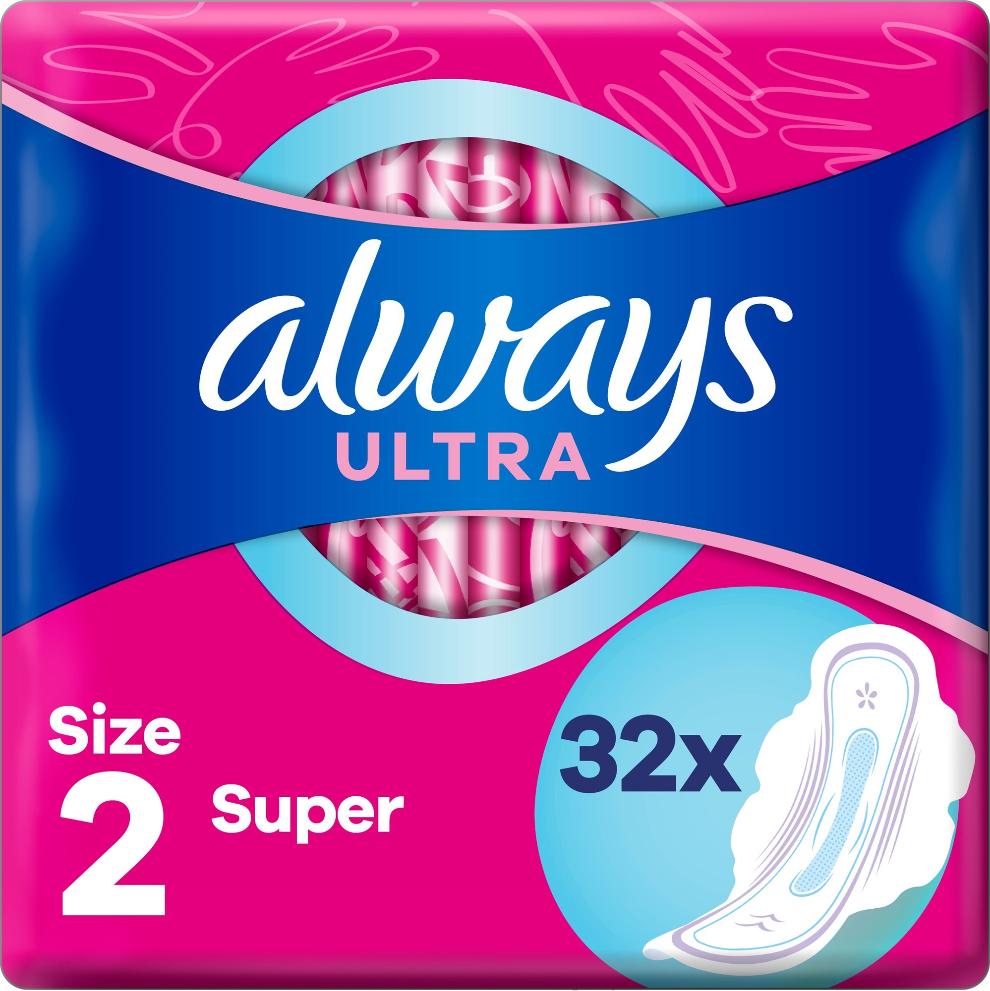 ALWAYS Ultra Super Plus 32 ks Menštruačné vložky