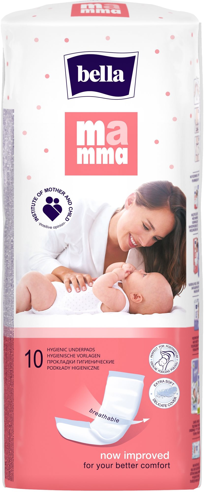 BELLA Mamma pôrodnícke vložky 10 ks Popôrodné vložky