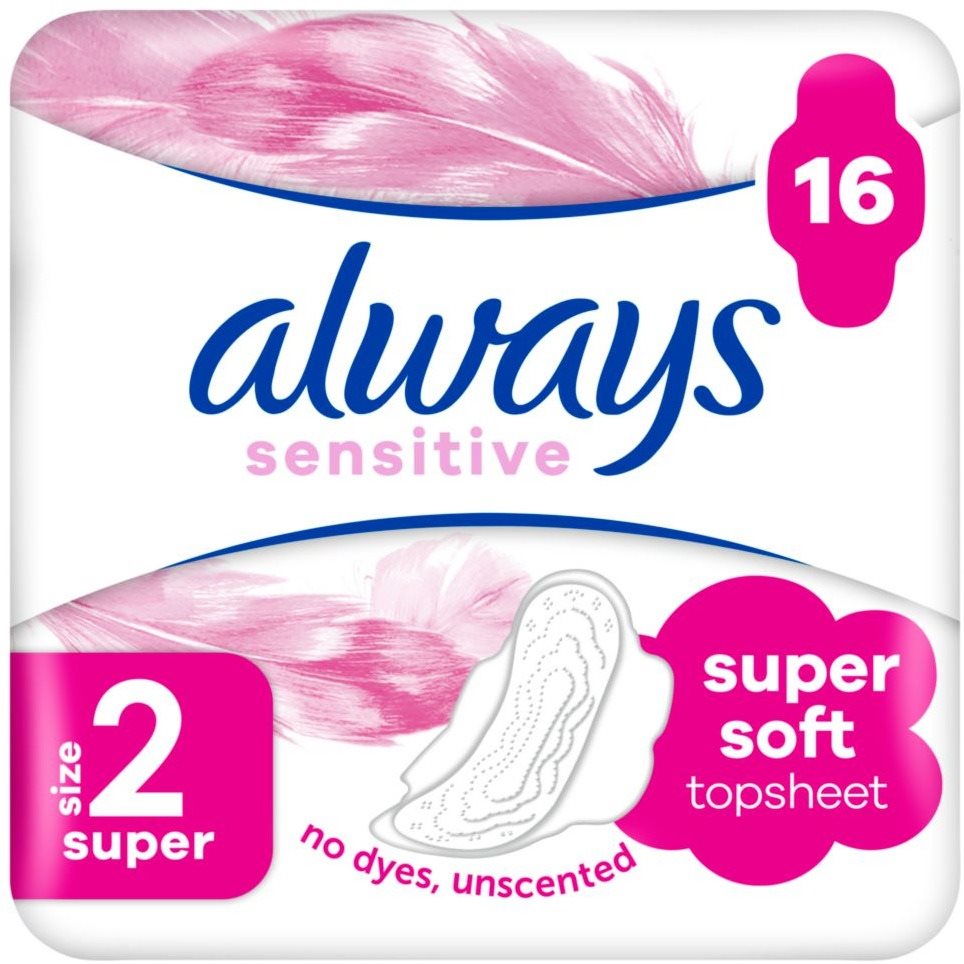 ALWAYS Sensitive Ultra Super Plus 16 ks Menštruačné vložky