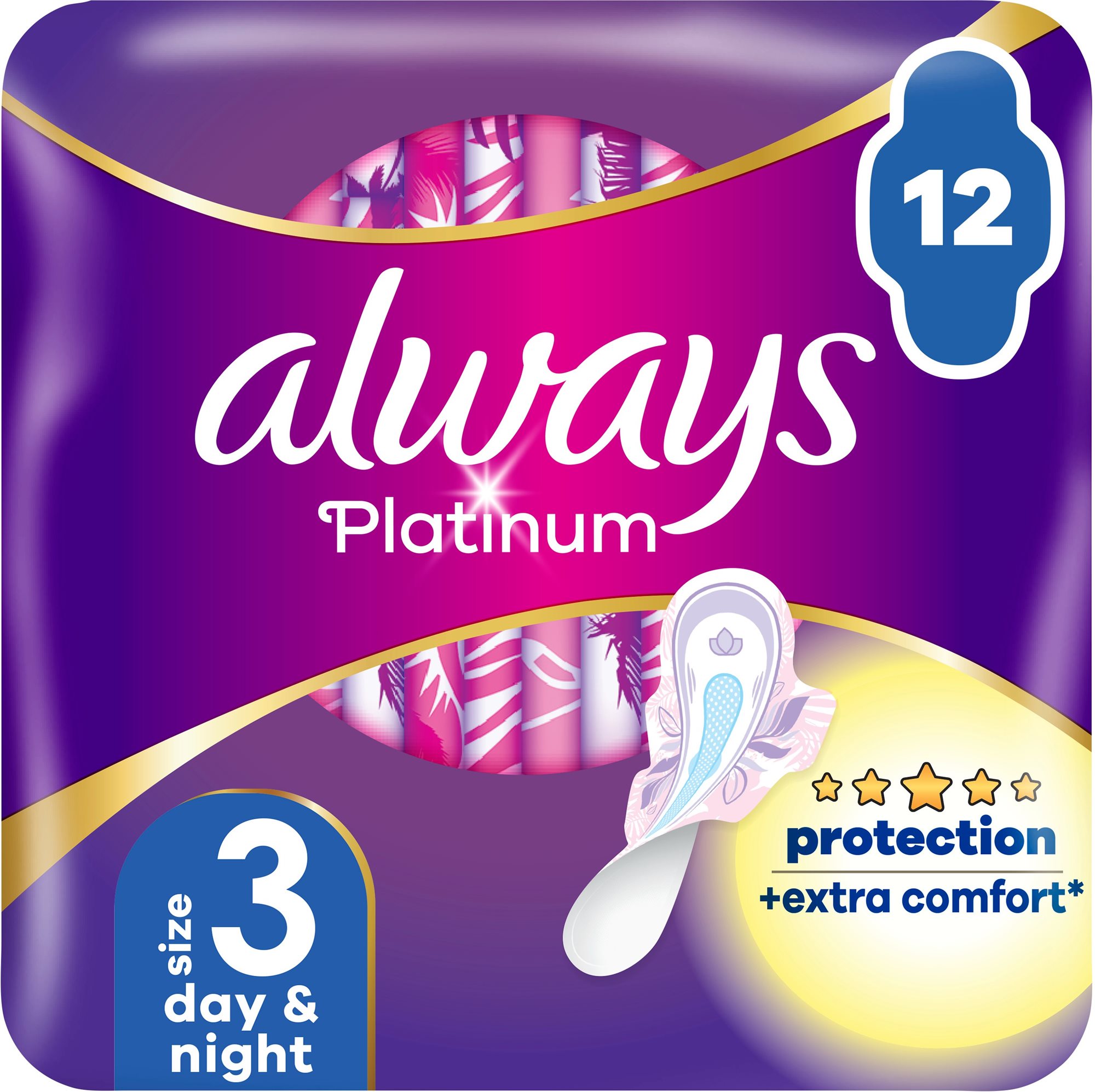 ALWAYS Platinum Day & Night 12 ks Menštruačné vložky