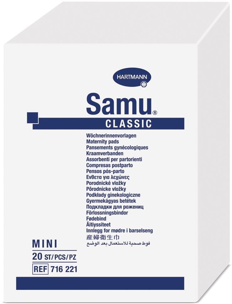 SAMU Classic Pôrodnícke vložky 20 ks Popôrodné vložky