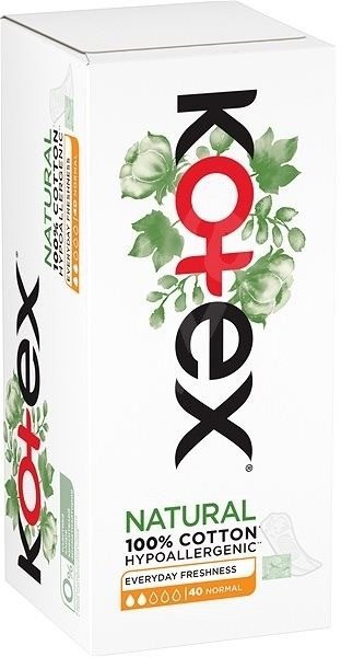 KOTEX Liners Natural Normal 40 Slipové vložky