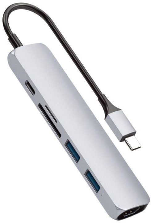 HyperDrive BAR 6in1 USB-C Hub for iPad Pro, MacBook Pro/Air, Silver...