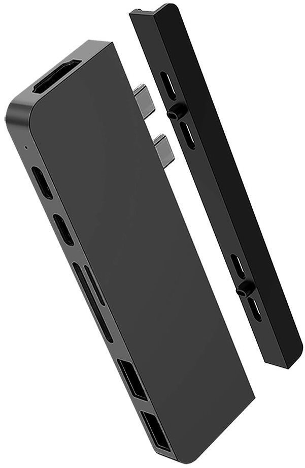 HyperDrive DUO 7en2 USB-C Hub pour MacBook Pro / Air, gris...