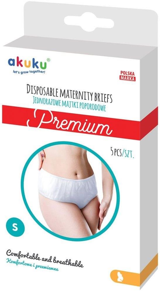 AKUKU jednorazové popôrodné nohavičky Premium veľ. S, 5 ks...