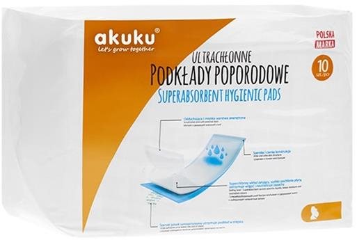 AKUKU jednorazové popôrodné vložky 10 ks Popôrodné vložky