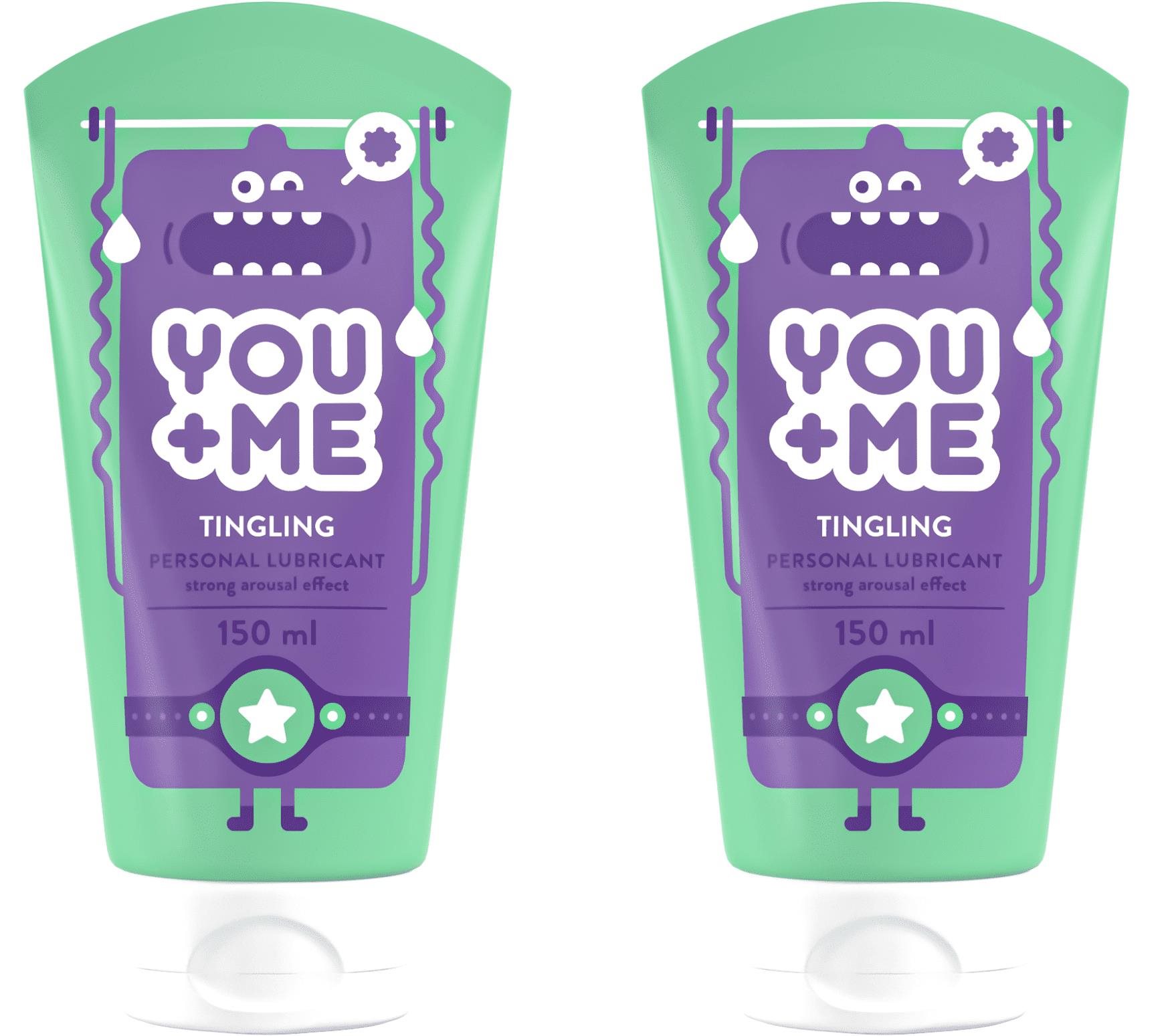 YOU ME Tingling, erősen stimuláló hatású, 2×150 ml Síkosító