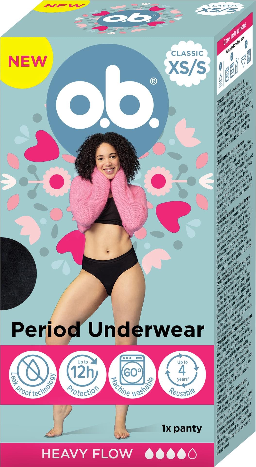 O.B.® menstruációs bugyi XS/S Menstruációs bugyi