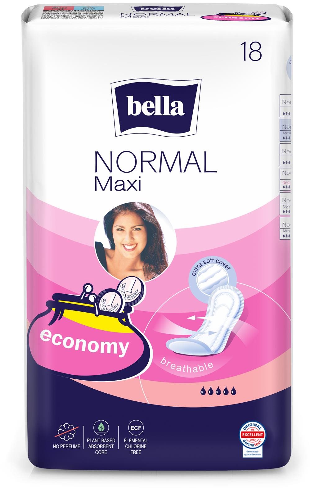 BELLA Normal Maxi 18 db Egészségügyi betét