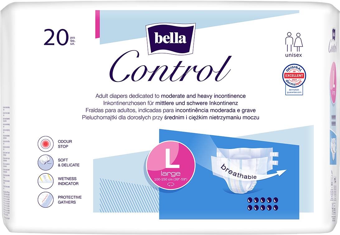 BELLA CONTROL Large Diaper - 20 db Inkontinencia bugyi