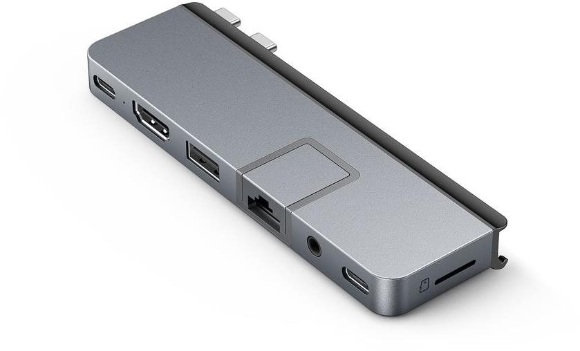 HyperDrive DUO PRO 7-in-2 USB-C hub, szürke Port replikátor