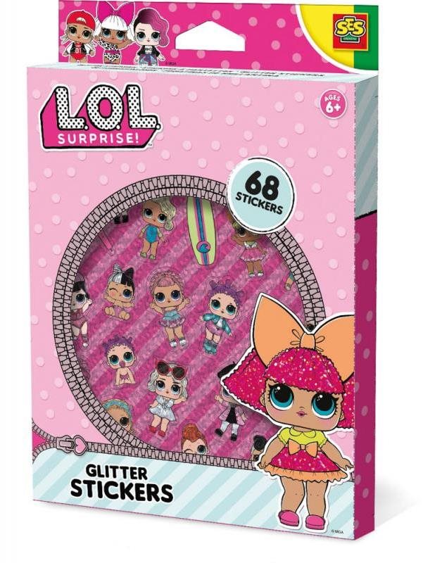 SES L.O.L. - Stickers with Glitter Sticker Set