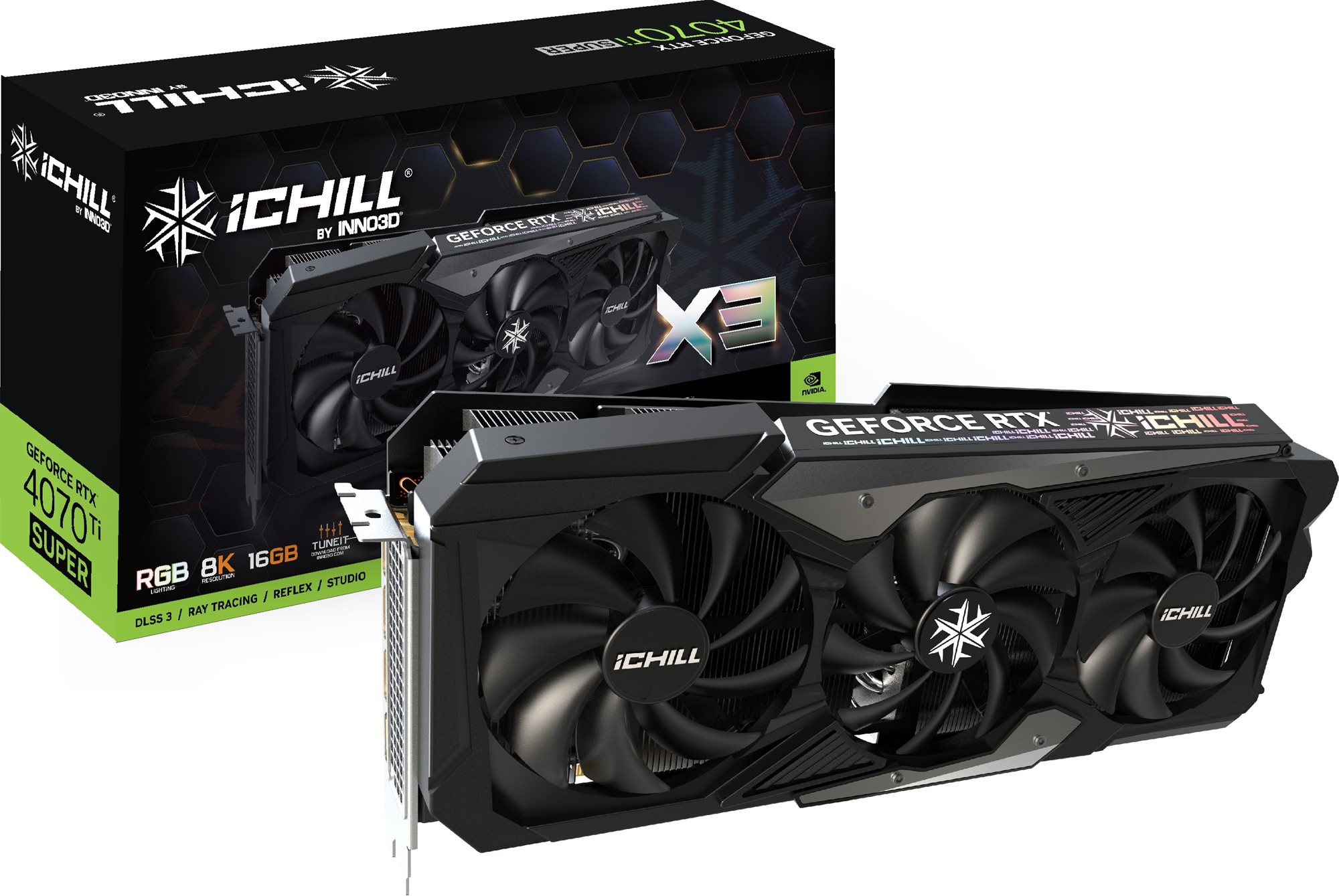Inno3D GeForce RTX 4070 Ti SUPER iChill X3 Videókártya