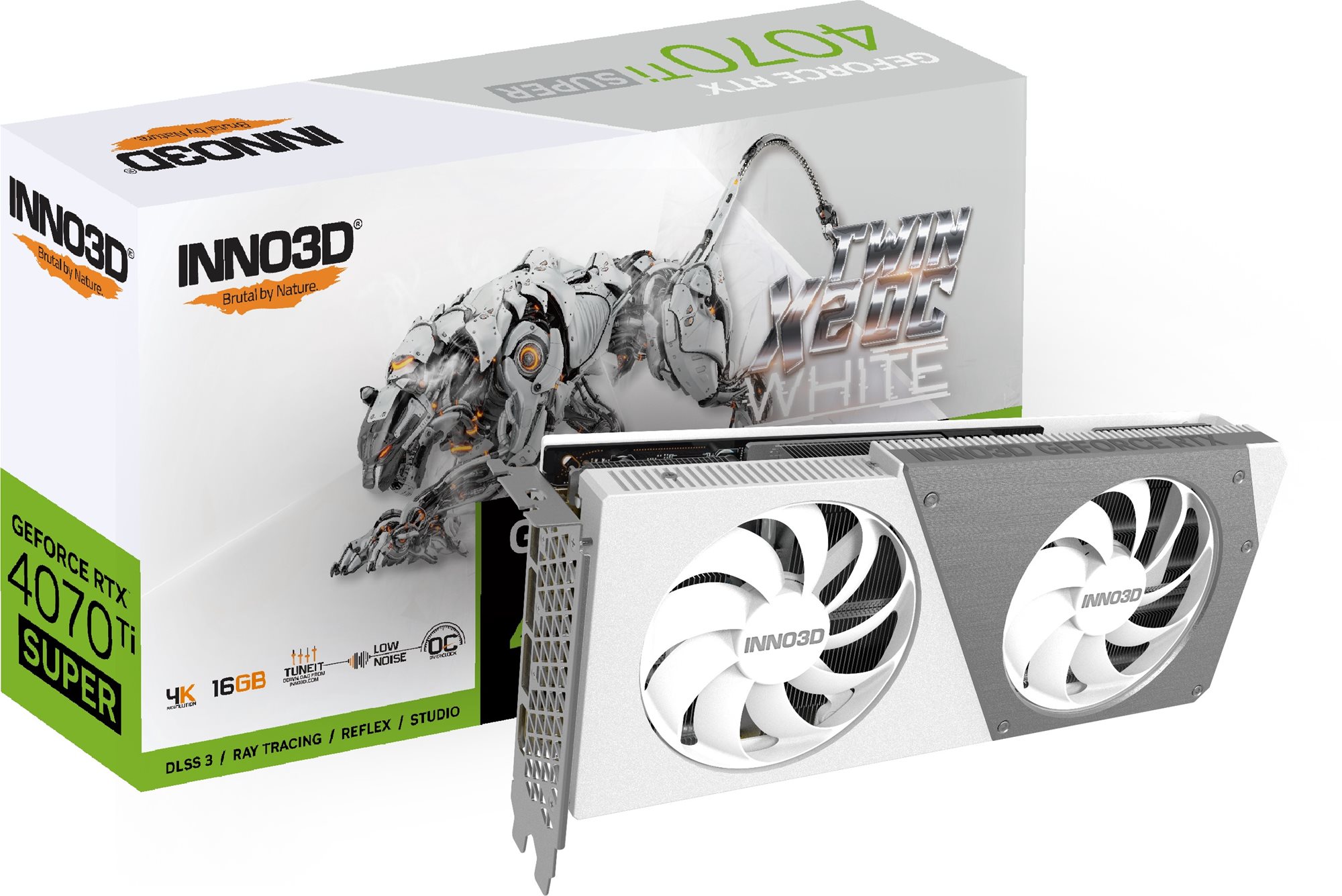 Inno3D GeForce RTX 4070 Ti SUPER Twin X2 OC White 16G Grafická karta