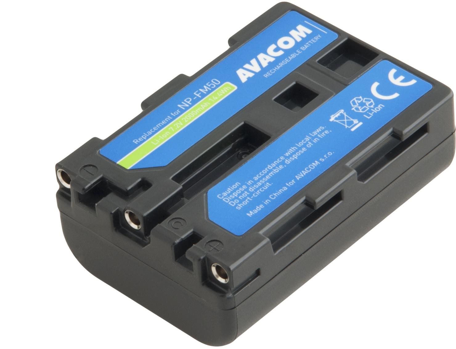 AVACOM Akku für Sony NP-FM50, FM51 Li-Ion 7,2 V 2000 mAh 14,4 Wh...