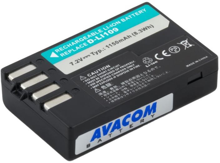 Avacom Pentax D-LI109 Li-Ion 7,2 V 1100 mAh 7,9 Wh Ersatzbatterie