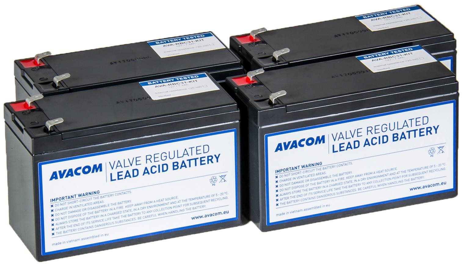 Avacom battery refurbishment kit RBC31 (4pcs batteries)...