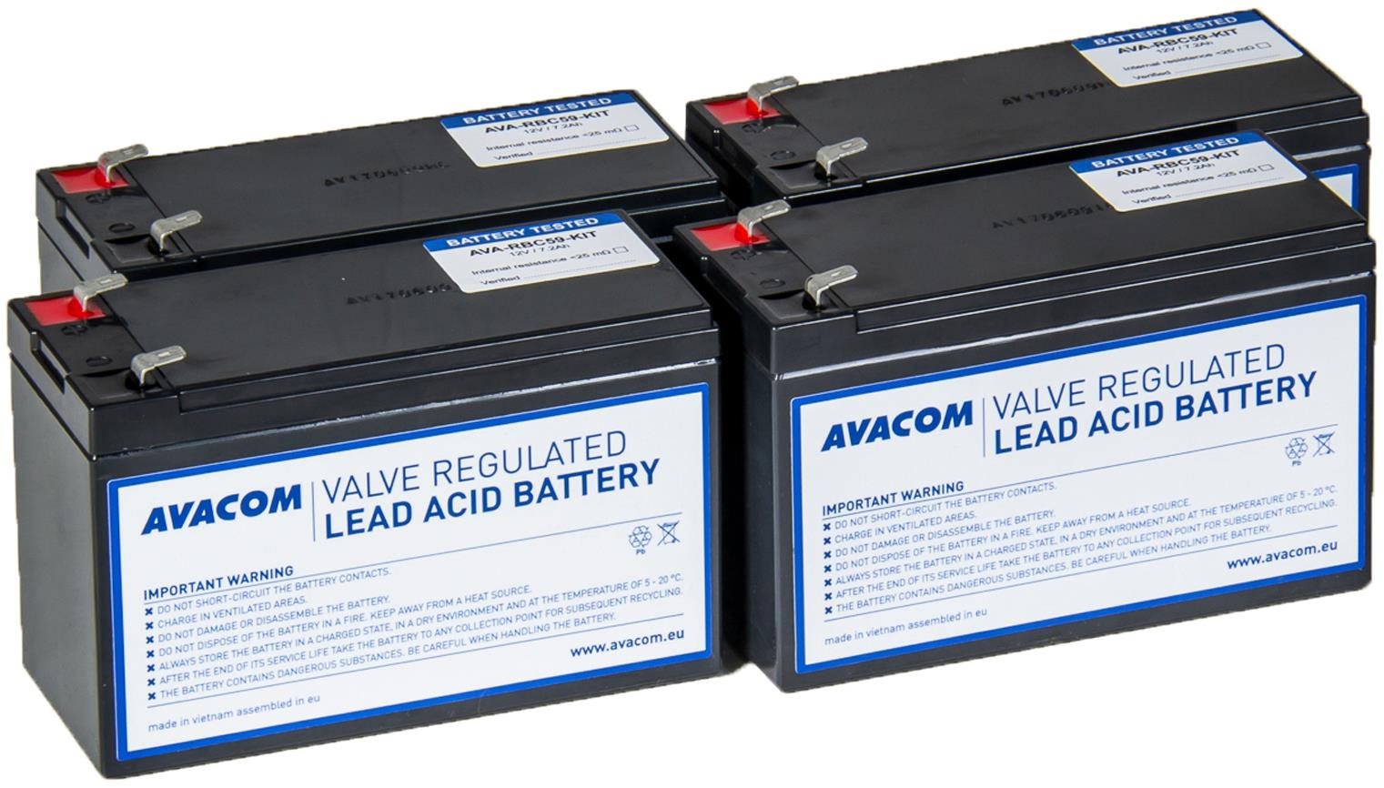 Avacom battery refurbishment kit RBC59 (4pcs batteries)...