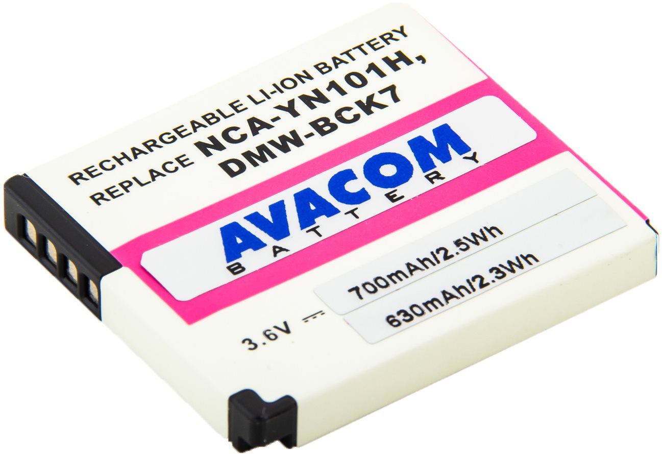 AVACOM für Panasonic DMW-BCK7 Li-Ion 3.6V 700mAh 2.6Wh Kamera-Akku