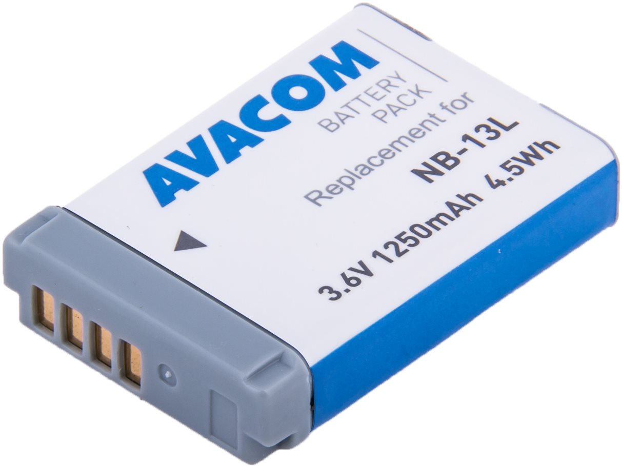 AVACOM für Canon NB-13L Li-Ion 3.6V 1250mAh 4.5Wh AVA Kamera-Akku