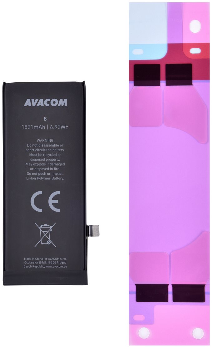 Avacom Akku für Apple iPhone 8 Li-Ion 3.82V 1821mAh Handy-Akku
