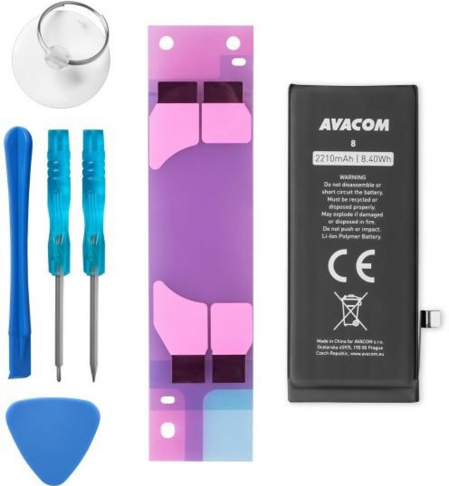 Avacom na Apple iPhone 8 – vysokokapacitná Li-Ion 3,82 V 2 210 mAh...