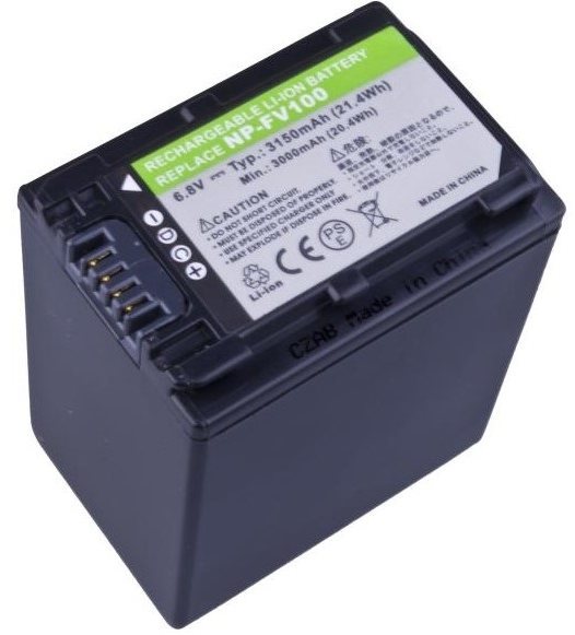 Avacom pour Sony NP-FV100 Li-Ion 6.8V 3900 mAh 26.5Wh Batterie pour...