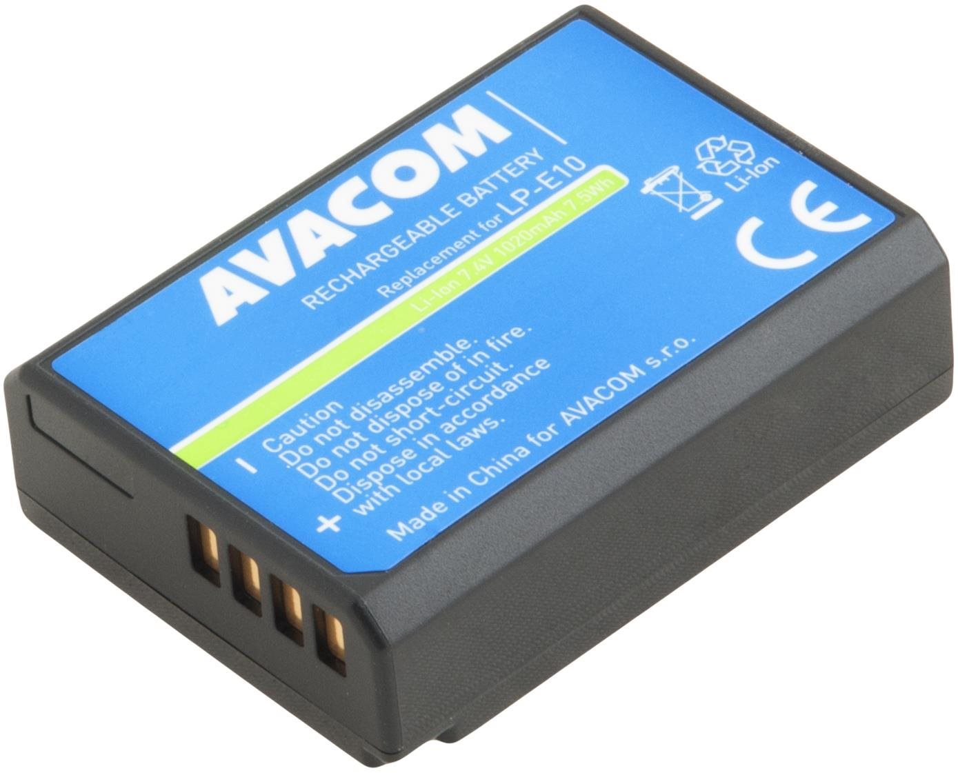 AVACOM a Canon LP-E10 Li-Ion 7.4V 1020mAh 7.5Wh helyett...