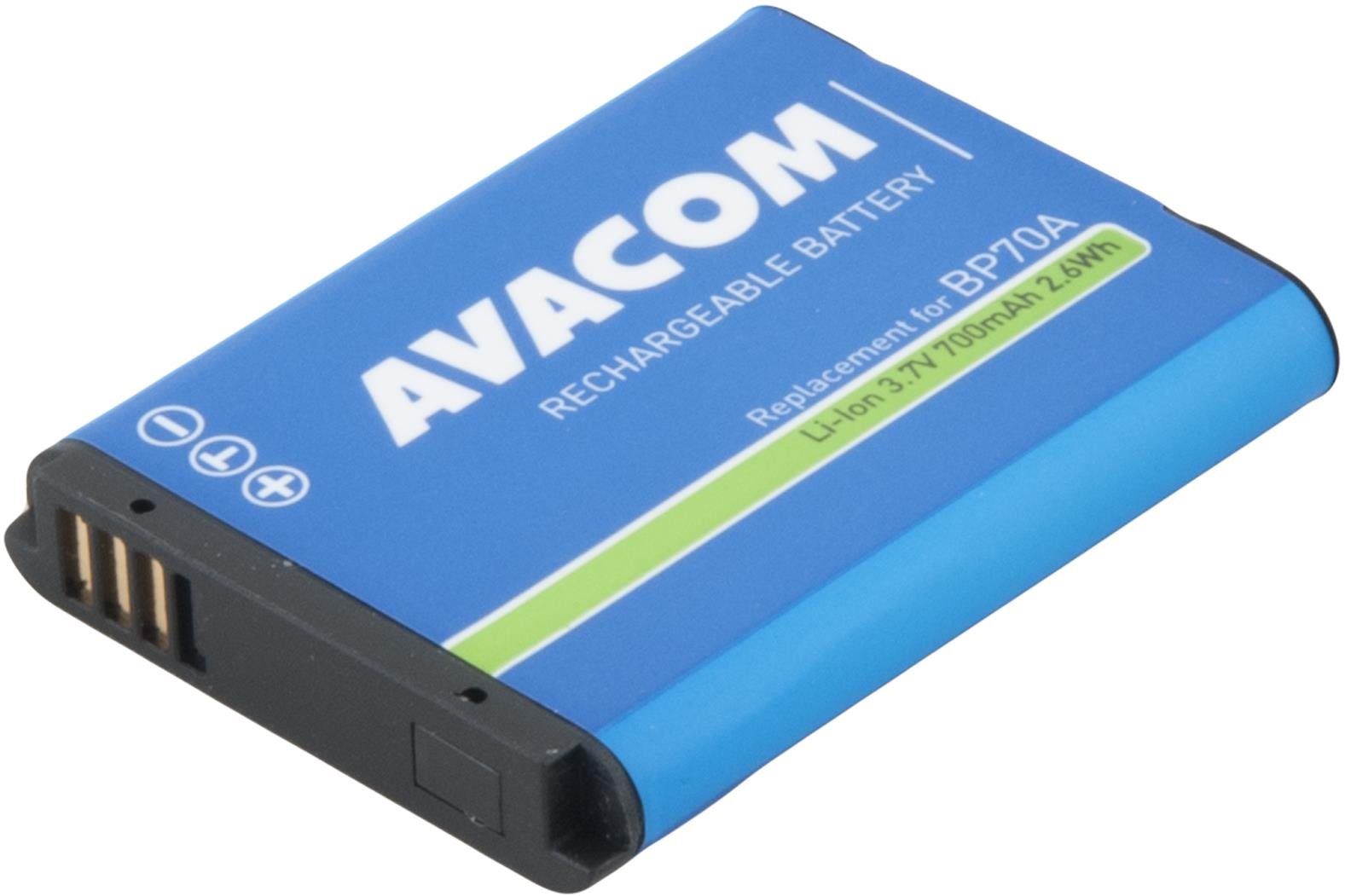 AVACOM for Samsung BP70A, Li-Ion, 3.7V, 700mAh, 2.6Wh Camera Battery