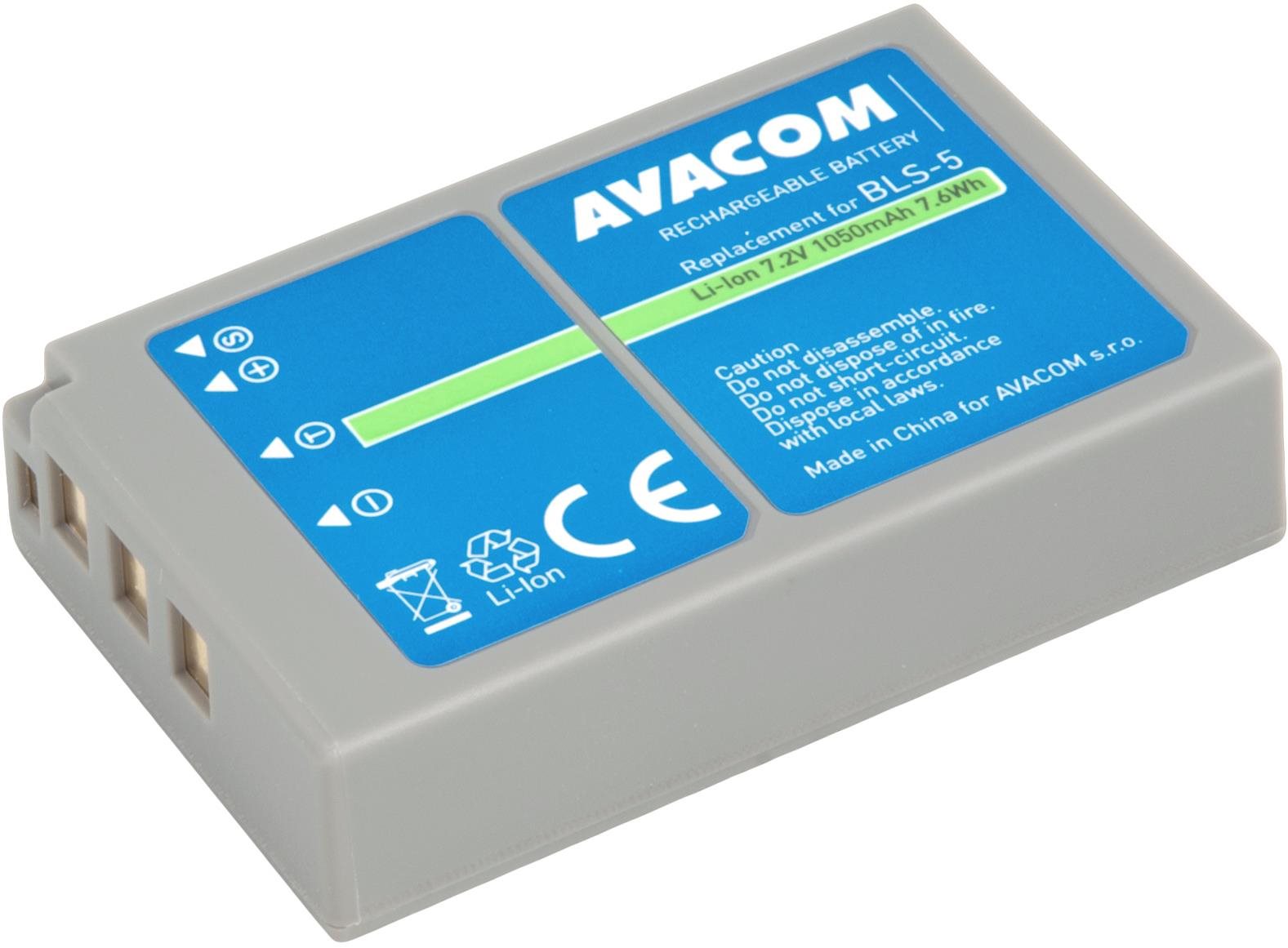 Avacom Olympus BLS-5, BLS-50 Li-ion 7,2V 1050mAh 7,6Wh...